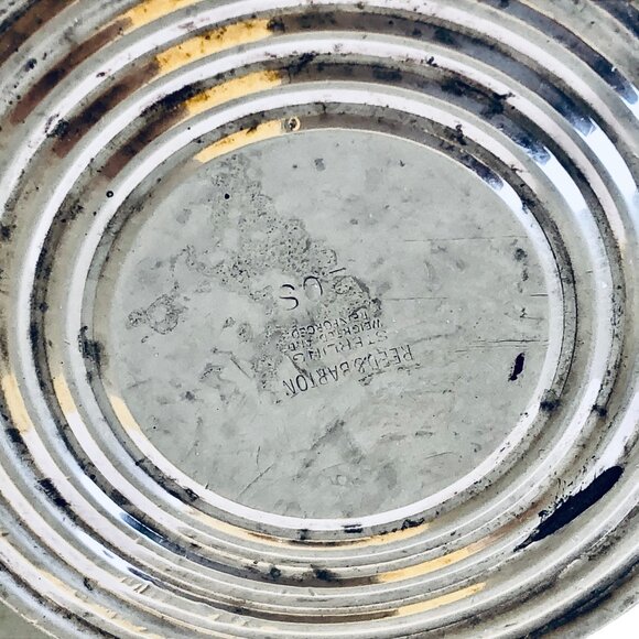 Reed & Barton Sterling Silver Candlestick Candle Holders Pair Weighted SAVANNAH - Picture 8 of 13